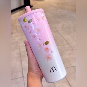 Pink Floral Tumbler